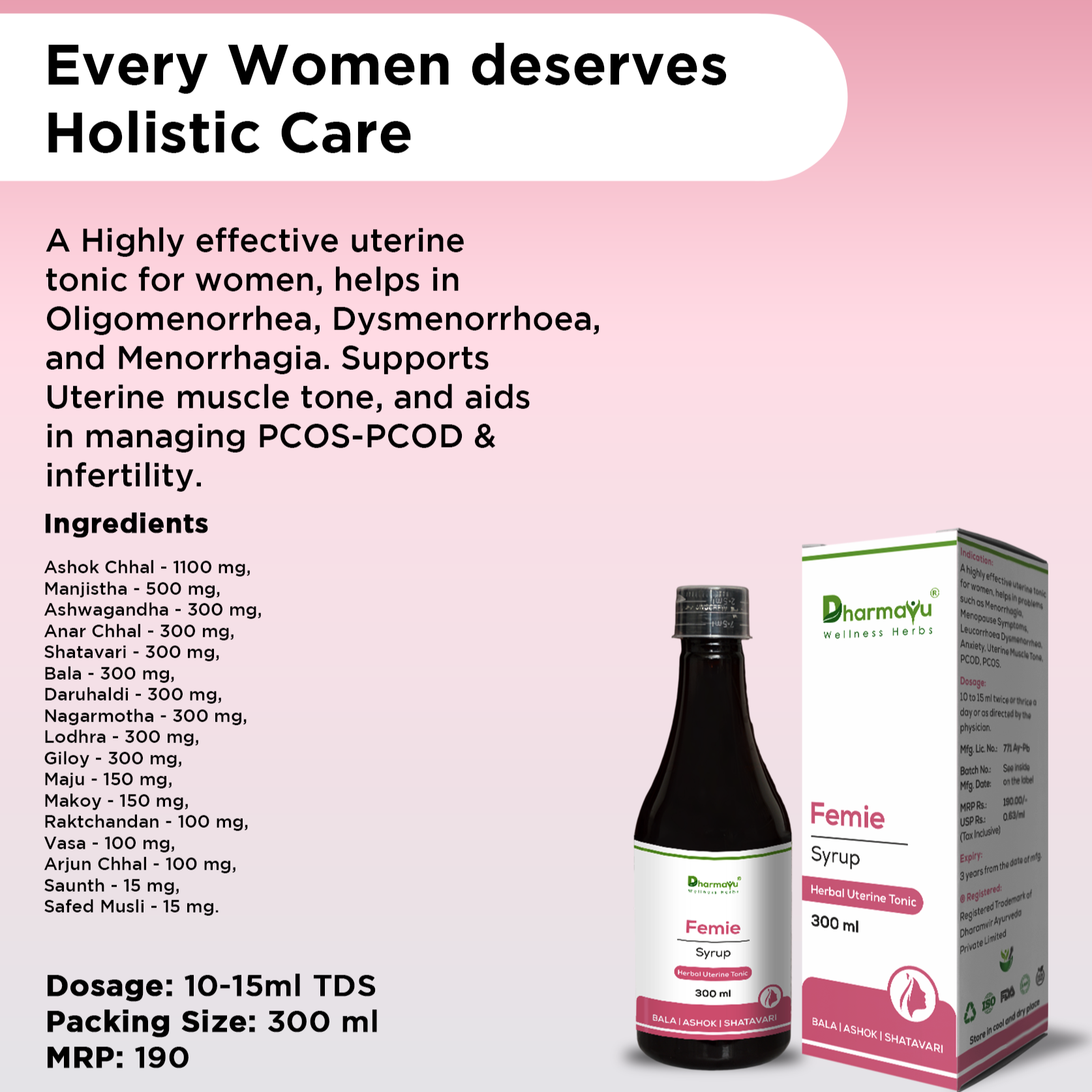 Feming Syrup Female Wellness – Dharmayu